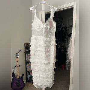 V Chapman Fiorenza Dress - White - Size 14 - NEW WITH TAGS